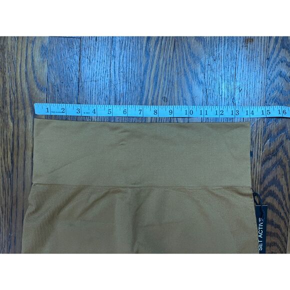 NWT SET ACTIVE Yellow Yoga Active Gym Leggings Pants  Women's Size Large - Picture 5 of 8